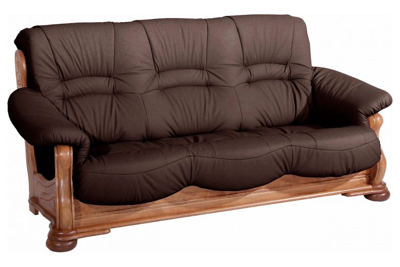Leather 3 seat sofa - Texas