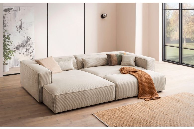 Corner sofa - Piara with hocker