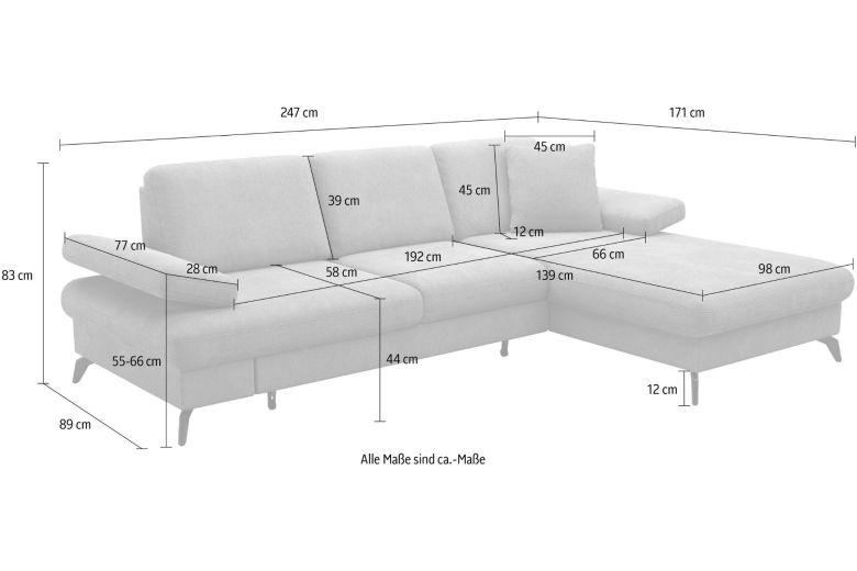 Corner sofa - Morris (Pull-out)