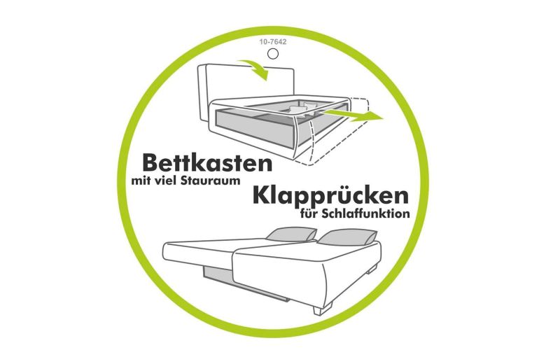 Corner sofa with changeable corner - Kampen (Pull-out with storage box)