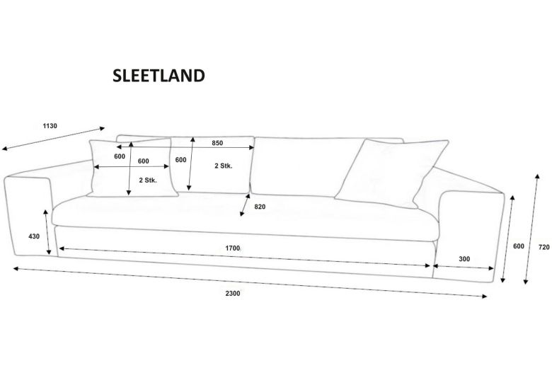 3-местный диван - Sleetland