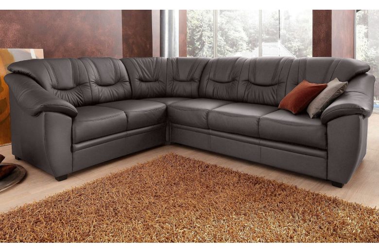 Leather corner sofa XL - Savona (Pull-out)