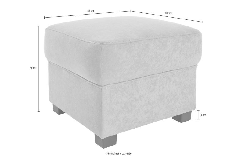 Corner sofa XL - Pandora with hocker (Pull-out)