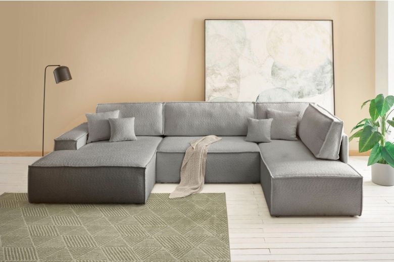 U shape sofa - Sherwood (Pull-out with storage box)