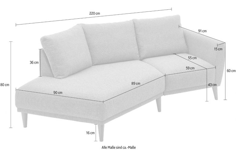 2 seat sofa - Elvis