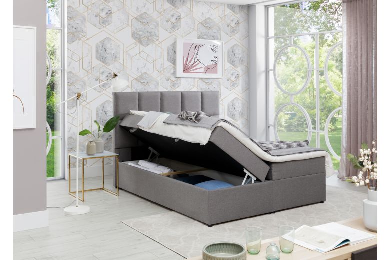 Boxspring bed - Glossy (With storage box)