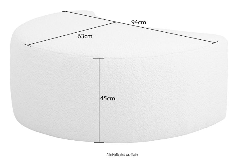 Lamamistool - XXL Loveseat ar pufu