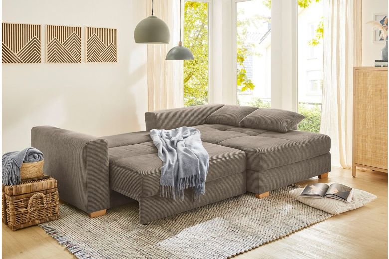 Corner sofa with changeable corner - Kampen (Pull-out with storage box)