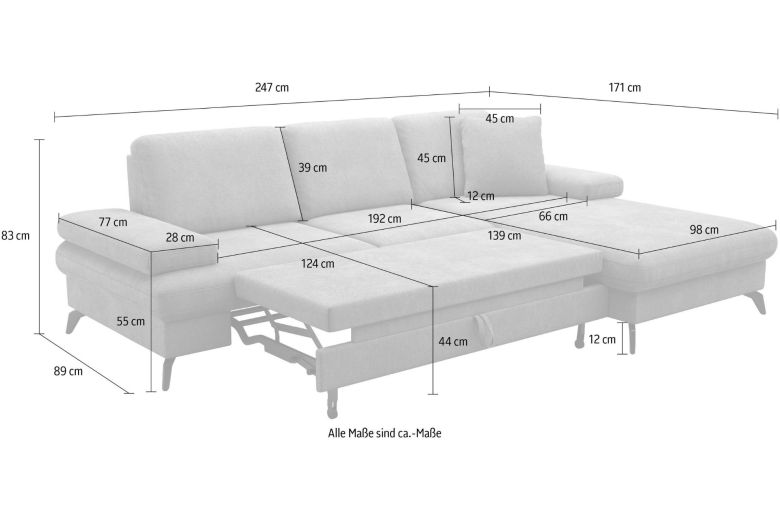 Corner sofa - Morris (Pull-out)