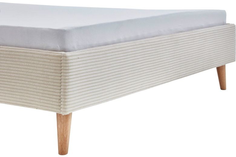 Upholstered bed 140x200 - Wicki with bed slat