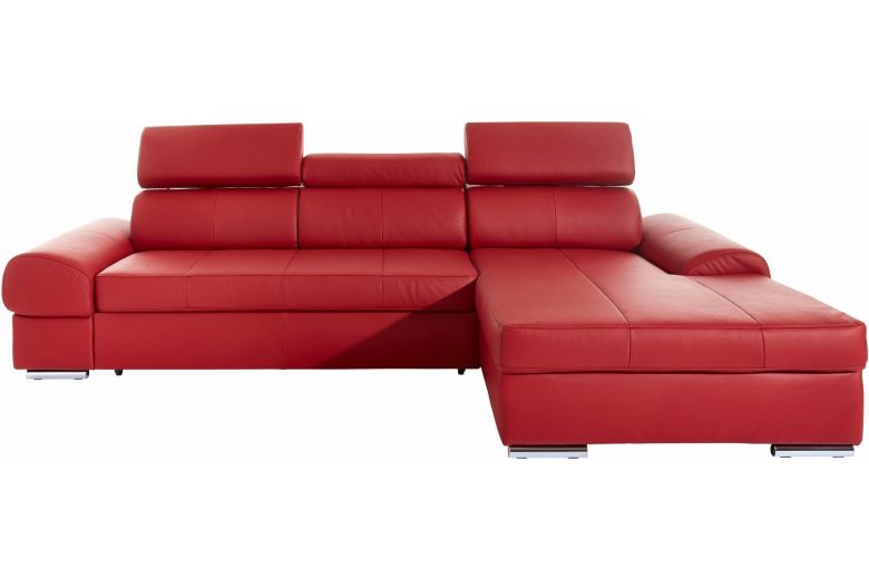 Leather corner sofa - Broadway (Pull-out)
