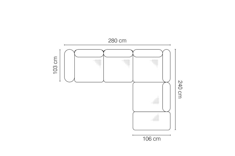 Corner sofa XL - Arezza