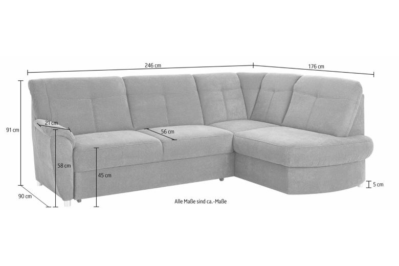 Corner sofa XL - Sonoma (Pull-out with storage box)