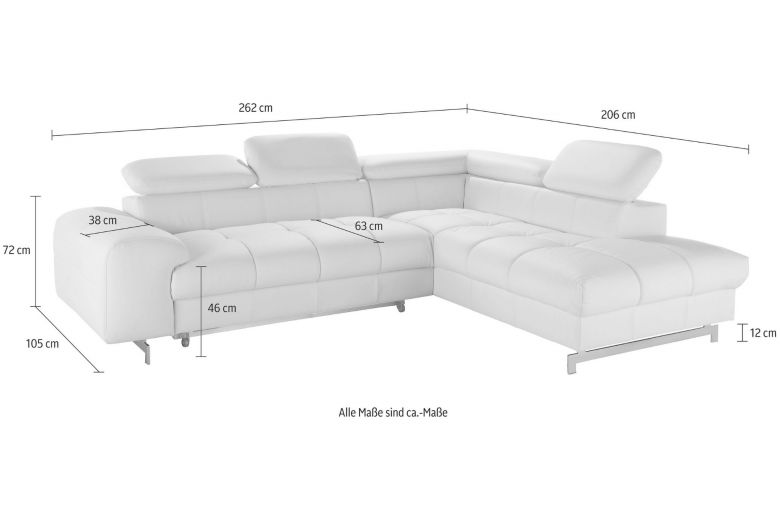 Leather corner sofa - Chef
