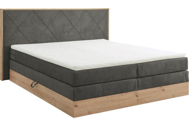 Boxspring bed 180x200 - Bellevue (Pull-out with storage box)