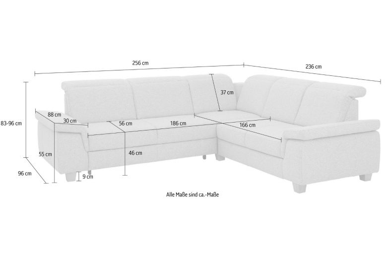 Corner sofa XL - Dalia (Pull-out with storage box)