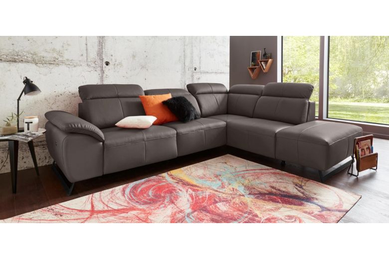Leather corner sofa XL - Athene