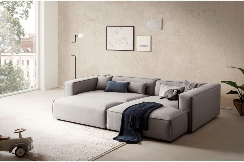 Corner sofa - Piara with hocker