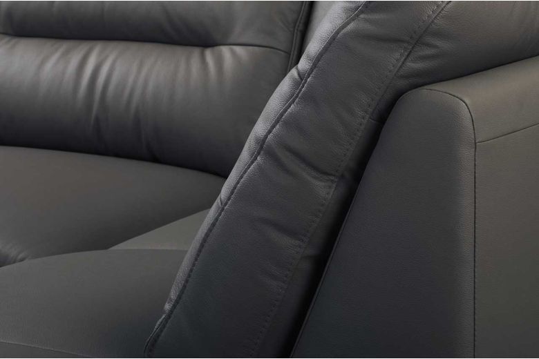 Leather corner sofa XL - Caro (Pull-out with storage box)