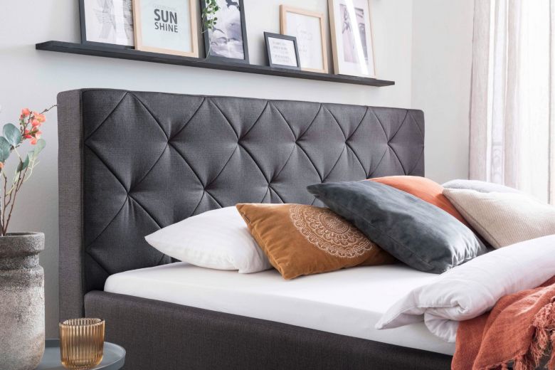 Upholstered bed 180x200 - Chicago with bed slat