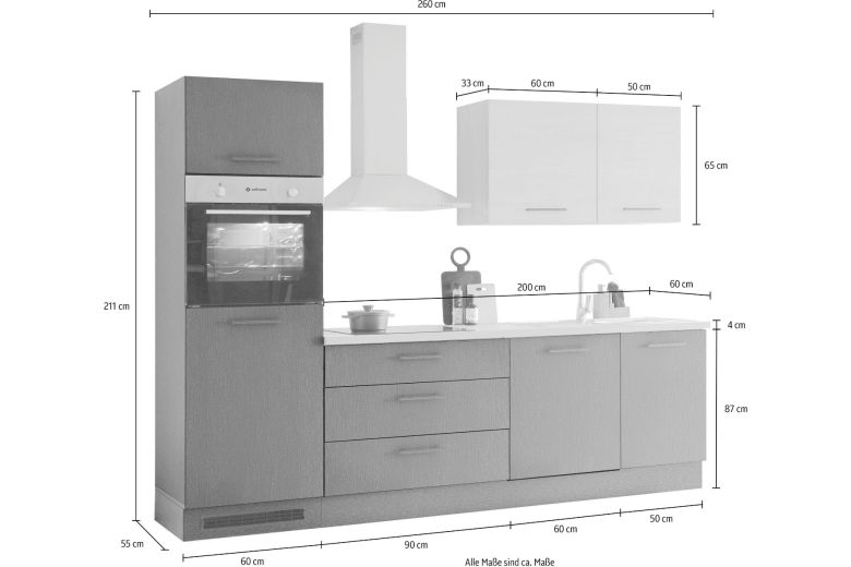 Kitchen with electrical appliances - Malfi