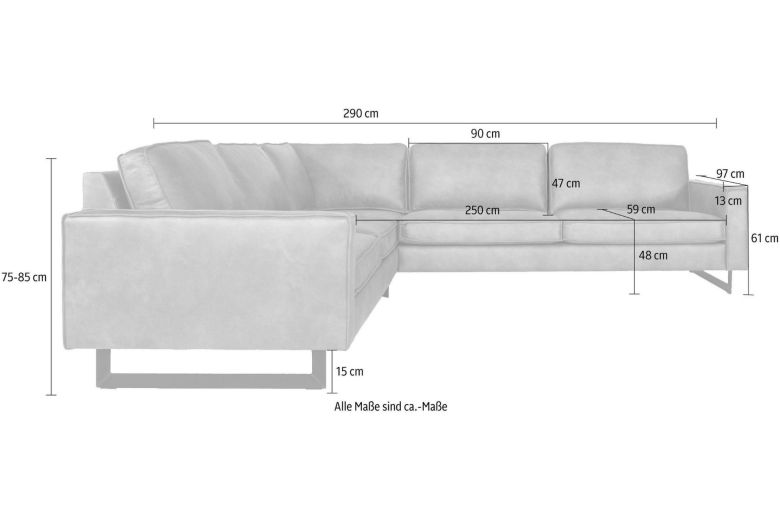 Corner sofa XL - Pinto