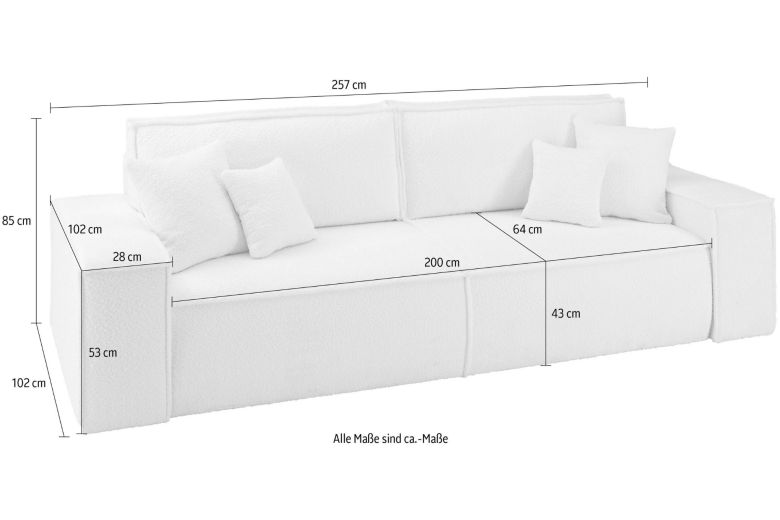Sofa+bed - Sherwood (Pull-out with storage box)