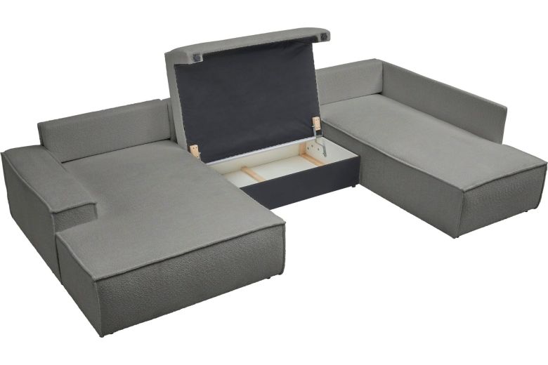 U shape sofa - Sherwood (Pull-out with storage box)