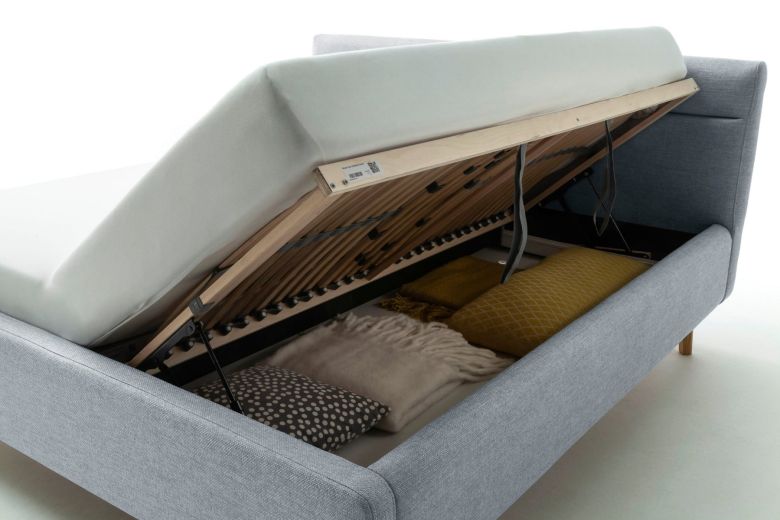 Upholstered bed 180x200 - Lotte (With storage box)