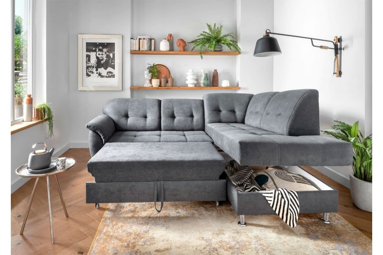 Corner sofa - Emma (Pull-out with storage box)