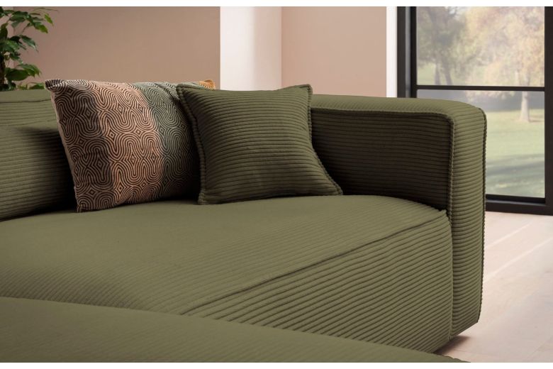 Corner sofa - Piara ar pufu