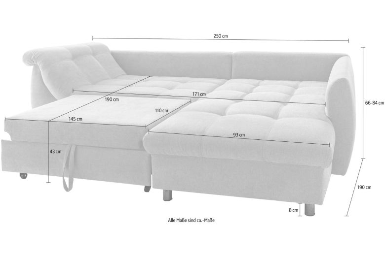 Corner sofa - Agira (Pull-out)