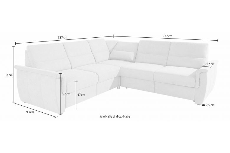 Corner sofa - Paul (Pull-out with storage box)