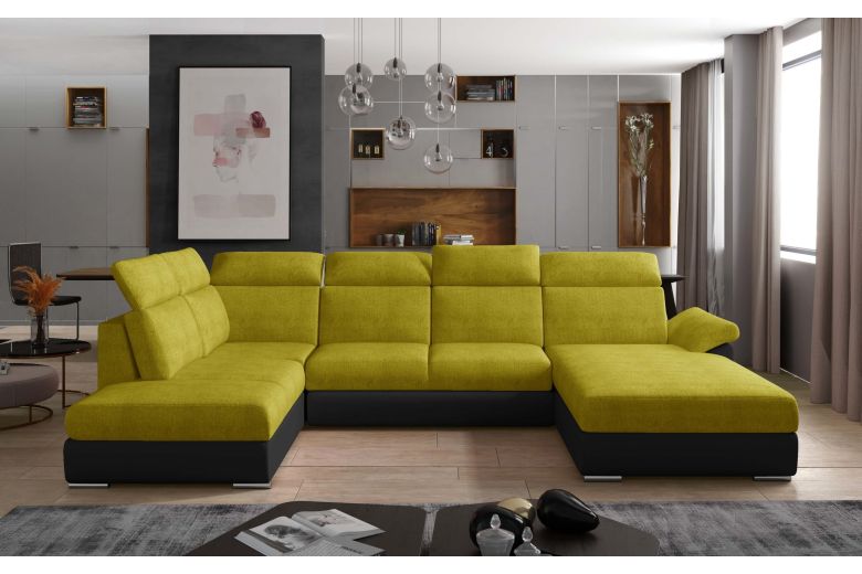 U shape sofa - Evanell-P (Pull-out with storage box)