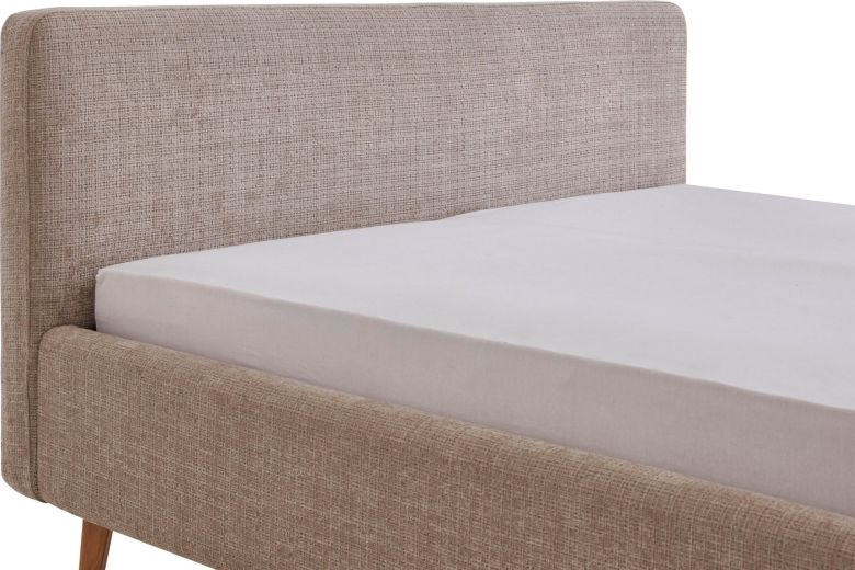 Upholstered bed 160x200 - Mattis with bed slat