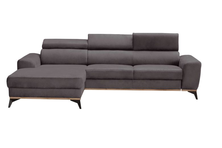 Leather corner sofa - Flavio (Pull-out with storage box)