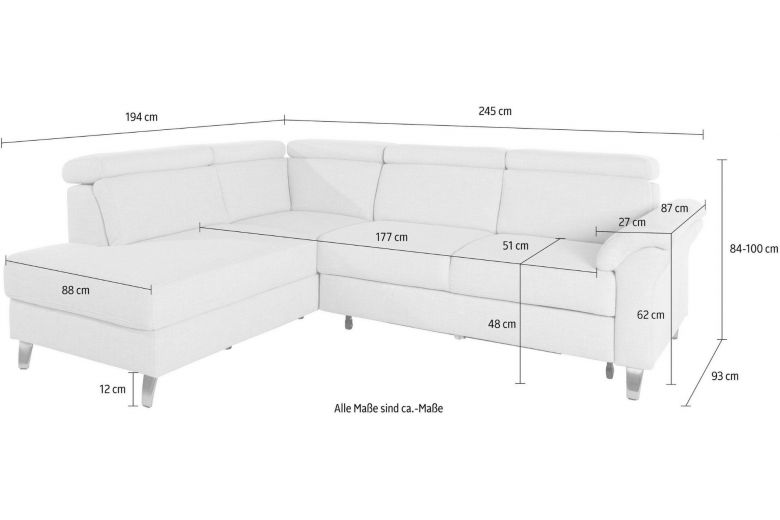 Corner sofa XL - Arngast (Pull-out with storage box)