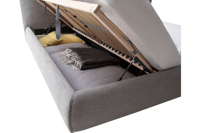 Upholstered bed 180x200 - Atesio (With storage box)