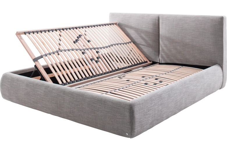 Upholstered bed 180x200 - Atesio (With storage box)