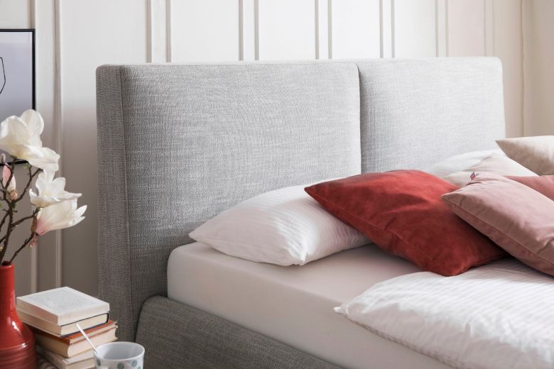 Upholstered bed 180x200 - Atesio (With storage box)