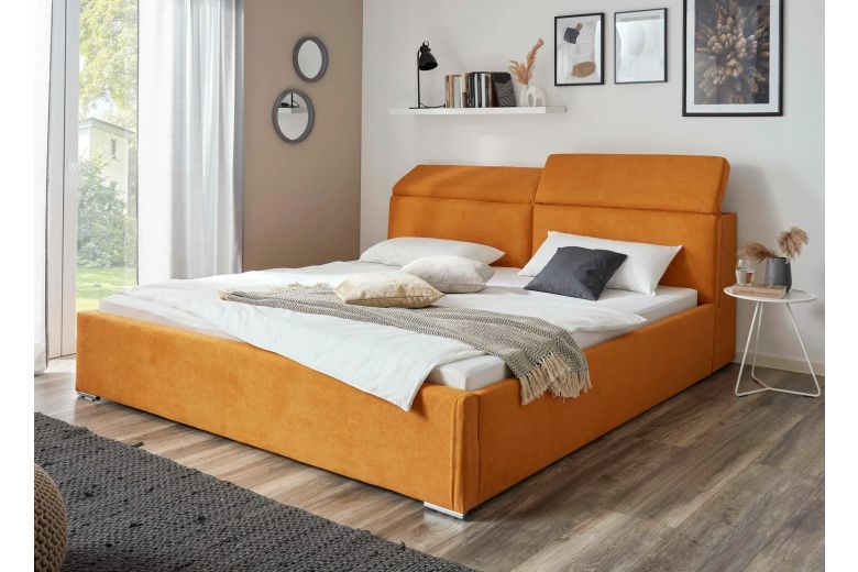 Polsterdatud voodi 180x200 - Hed lamellidega (Pesukastiga)