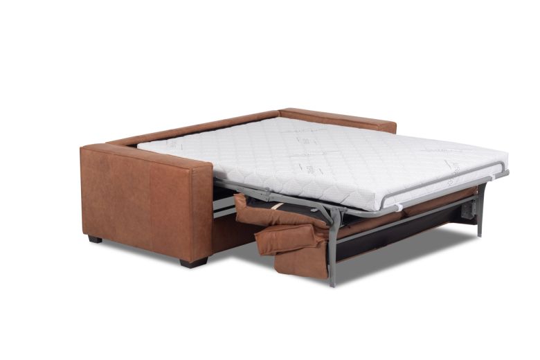 Leather sofa+bed - Texas (Pull-out)
