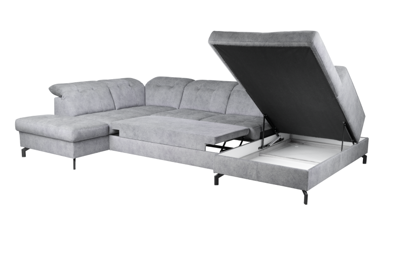 U shape sofa - Paula (Pull-out with storage box)
