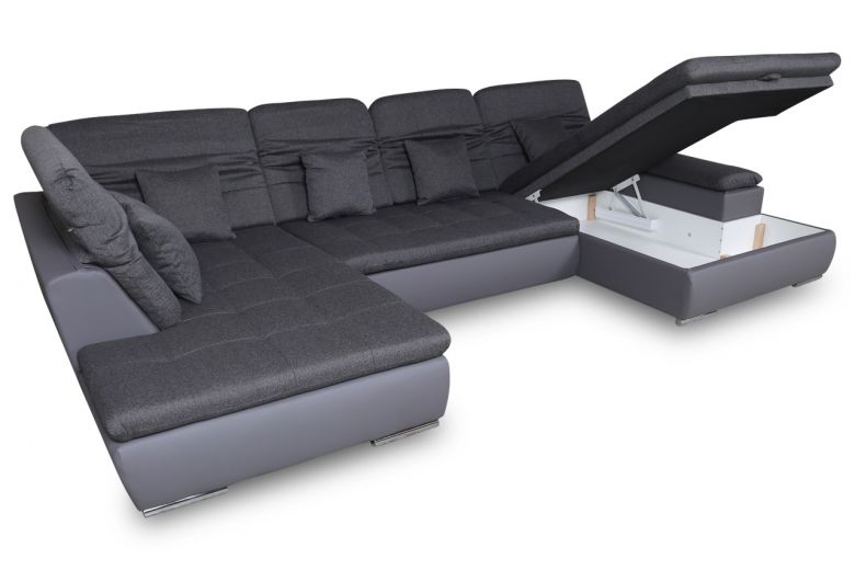 U shape sofa - Neapel (Pull-out with storage box)