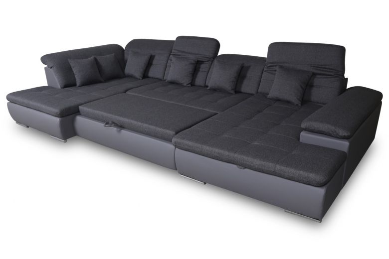 U shape sofa - Neapel (Pull-out with storage box)
