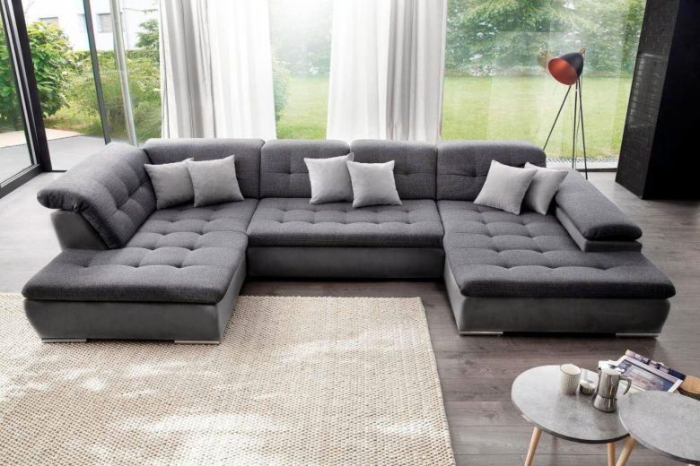 U shape sofa - Neapel (Pull-out with storage box)
