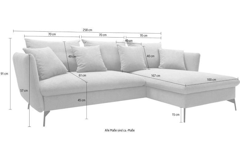 Corner sofa - Livorno (Pull-out with storage box)
