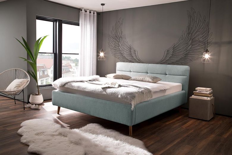 Upholstered bed 160x200 - Lotte (With storage box)