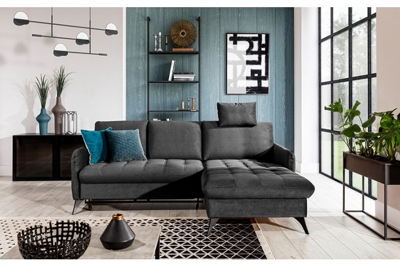Corner sofa - Lukka Long (Pull-out with storage box)