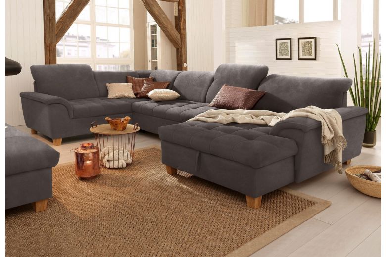 U shape sofa - Lyla U (Pull-out with storage box)